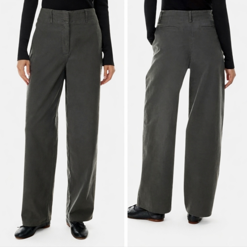 Aritzia Wilfred Free Ascendant Pants Grey High Rise Utility Pants 8